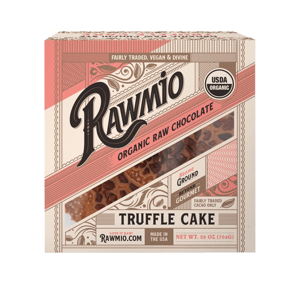Rawmio Chocolate Truffle Cake - Raw, Organic, Vegan, Gluten-Free - 28 oz - 1 Pack