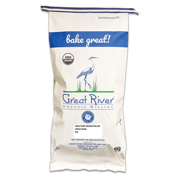 Great River Organic Milling, Whole Grain, Rye Grain, Organic, 50-Pounds (Pack Of 1)