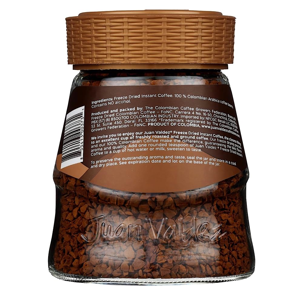 6 Pack Juan Valdez Freeze Dried Colombian Coffee/Cafe Colombia