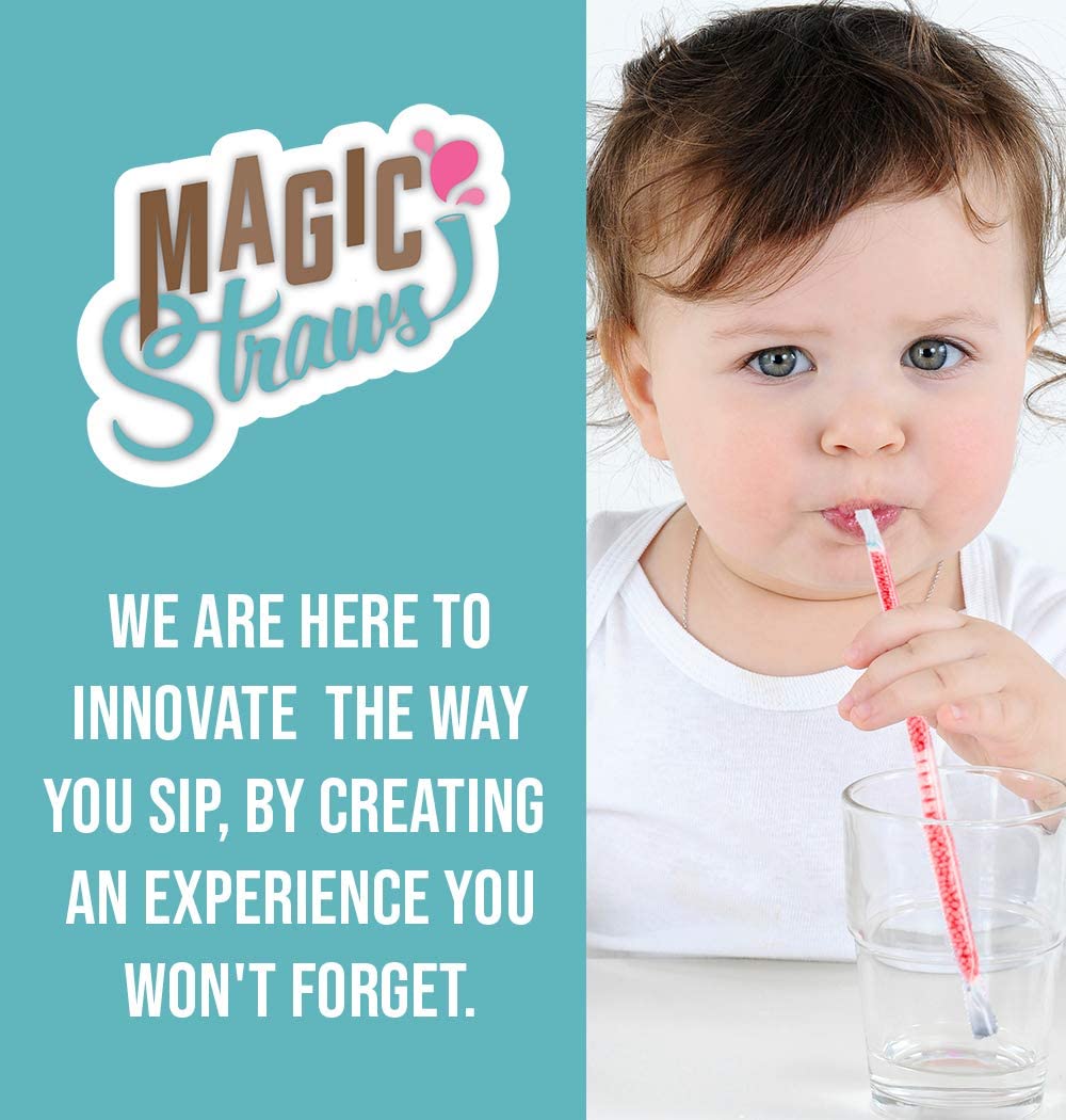 Milk Magic Magic Milk Flavoring Straws (32 Milk Straws) Flavors Include 2 Cookies And Cream, 2 Chocolate, 2 Strawberry, And 2 Cotton Candy Flavor Milk Straws