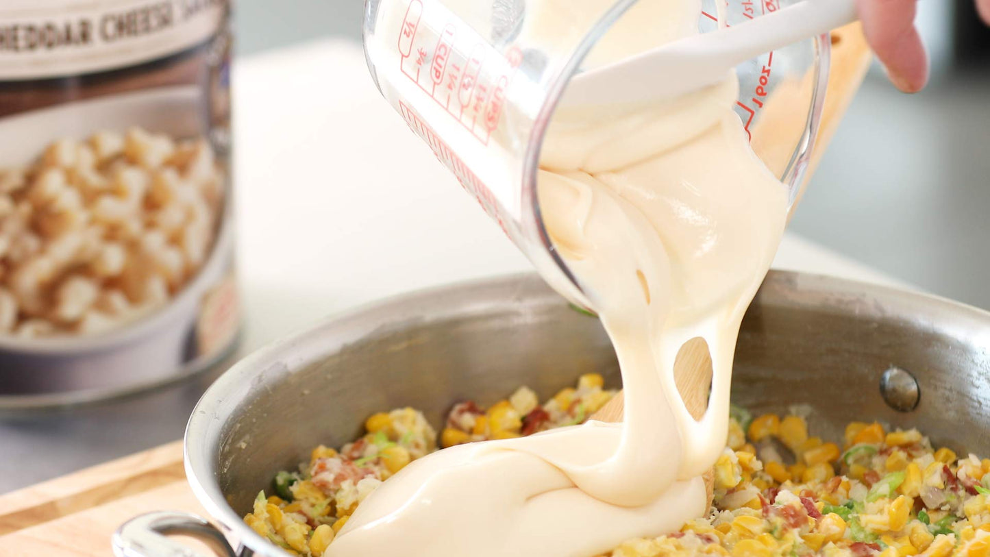 Chef-mate White Cheddar Cheese Sauce, Canned Food for Mac and Cheese, 6 lb 10 oz, Pack of 1