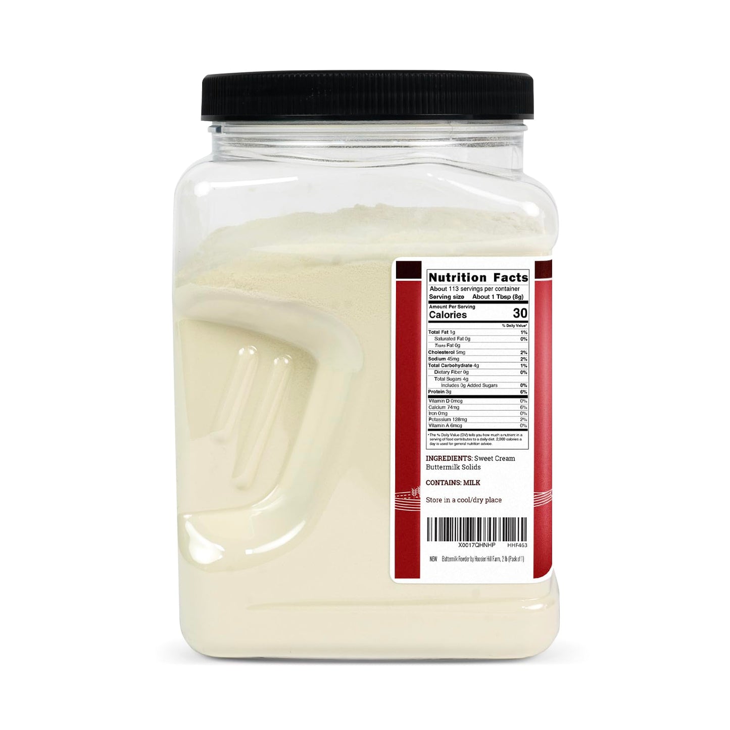 Hoosier Hill Farm Buttermilk Powder, 2LB (Pack of 1)