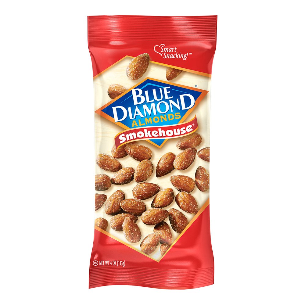 Blue Diamond Almonds, Smokehouse, 4 Ounce (Pack Of 12)