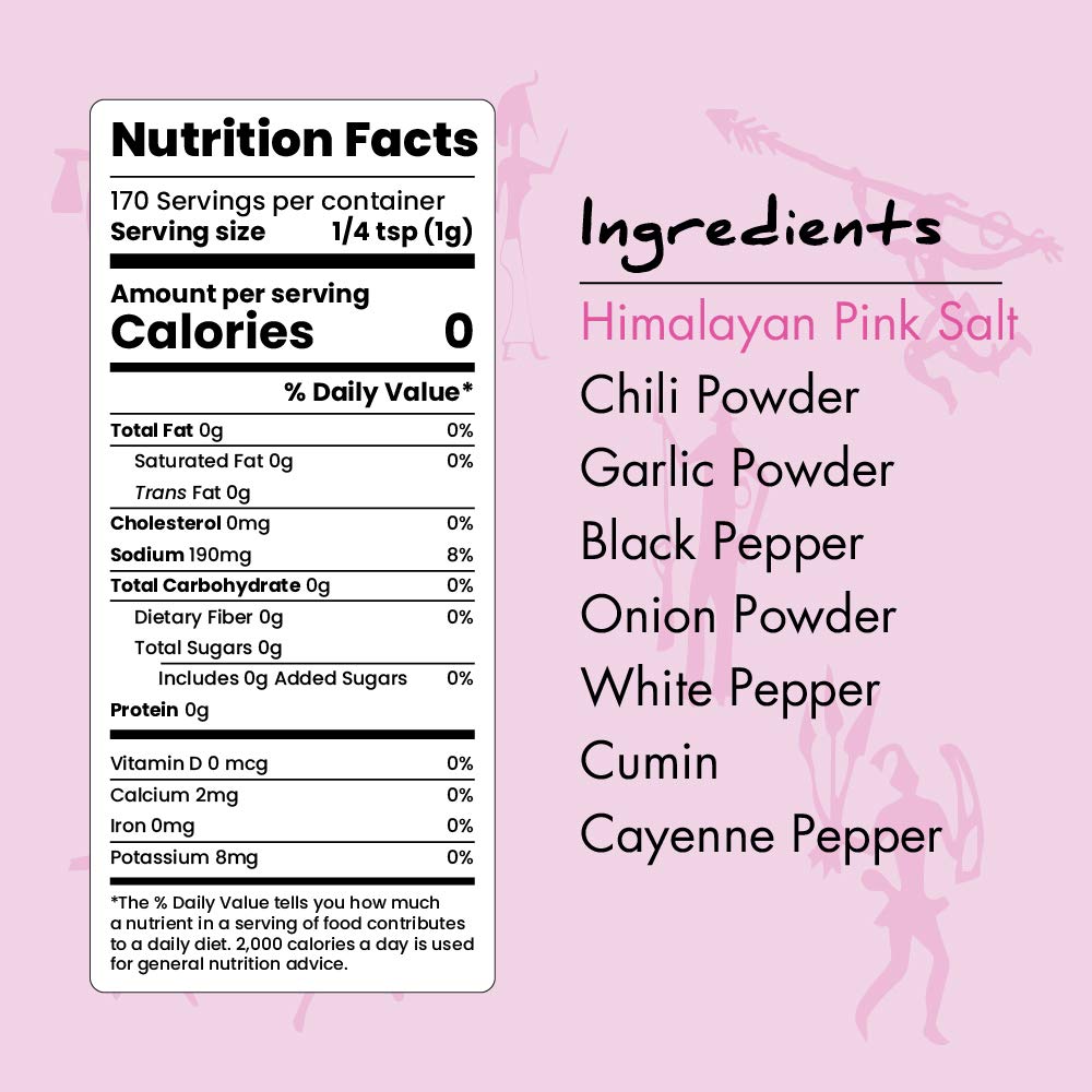 Paleo Powder All Purpose Seasoning with Himalayan Pink Salt | The Original Paleo Food Seasoning with Pure Himalayan Salt for all