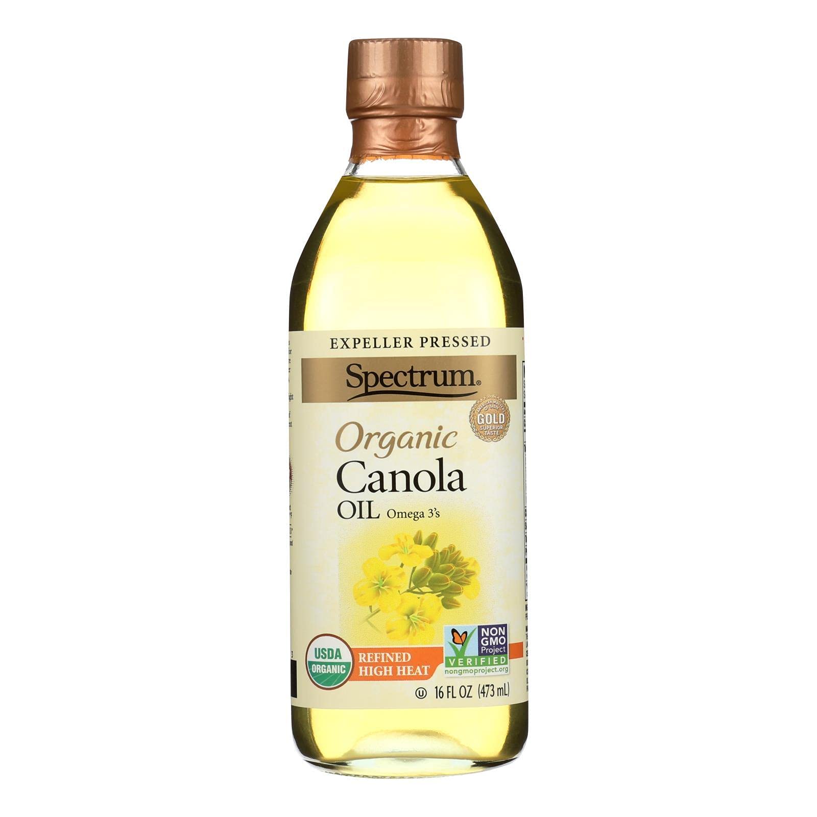 Canola Organic Refined Oil 16 Oz -- 12 Per Case.12