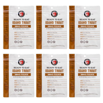 SeaBear Idaho Trout Fillet 6-Pack, Fully Cooked, Shelf-Stable, High-Protein, 3.5 oz each