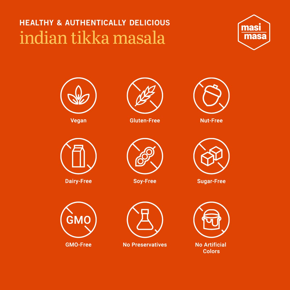 Spice Without Borders MASI MASA Indian Tikka Masala Spice Blend, 3 Pack, Vegan, Gluten-Free, 0.33 Ounce Each