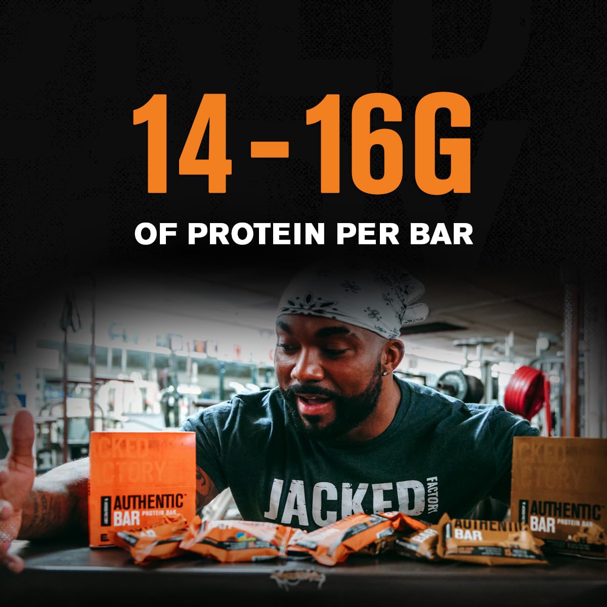 Authentic Bar Peanut Butter Candy Protein Bars - Tasty Meal Replacement Energy Bars w/ 16g Whey Protein Isolate, Natural Sugars