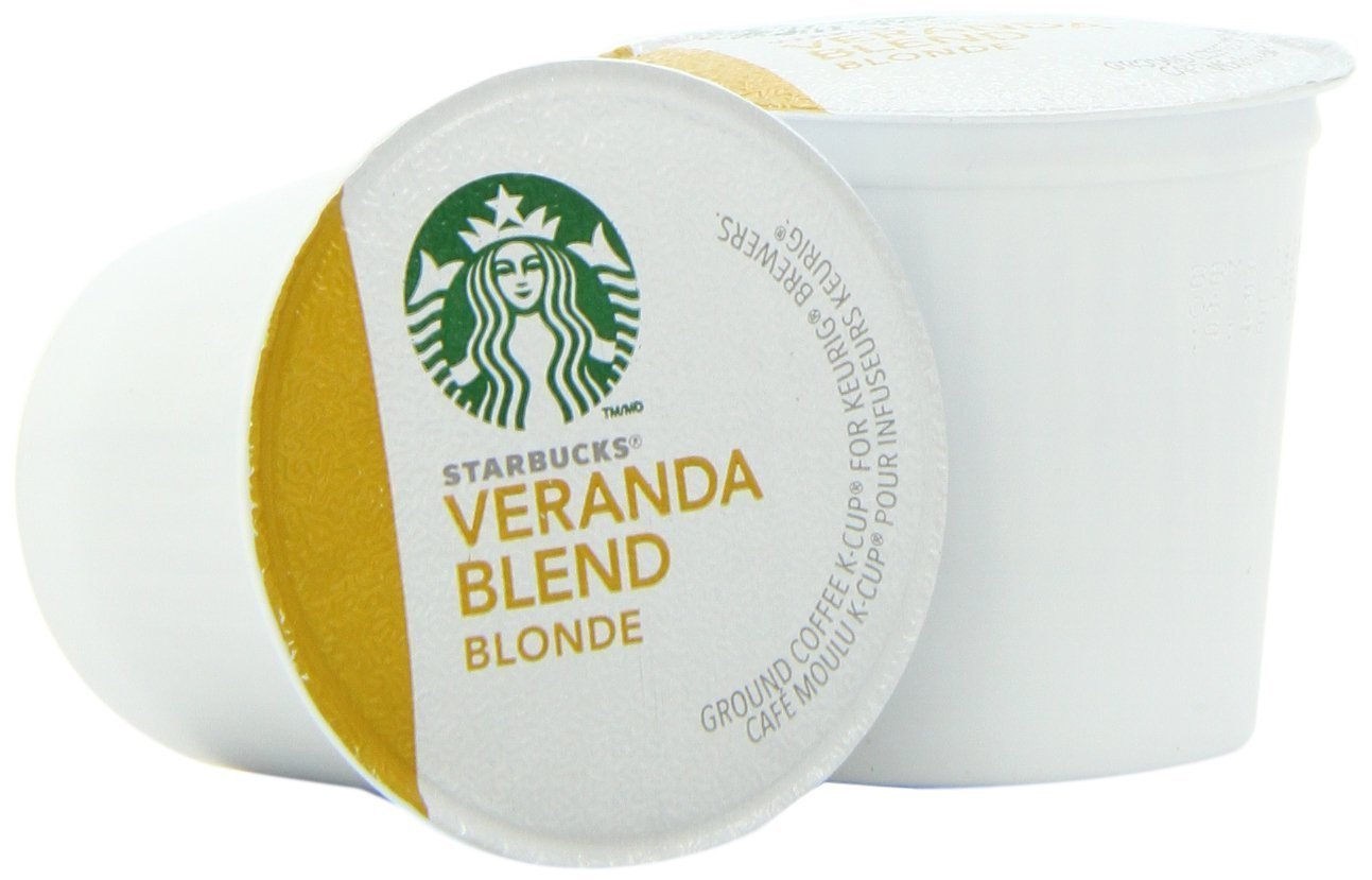Starbucks Veranda Blend Coffee K-Cup Pods, Blonde Roast Ground Arabica Coffee K-Cups For Keurig Brewing System, 24 Ct K-Cup Pods