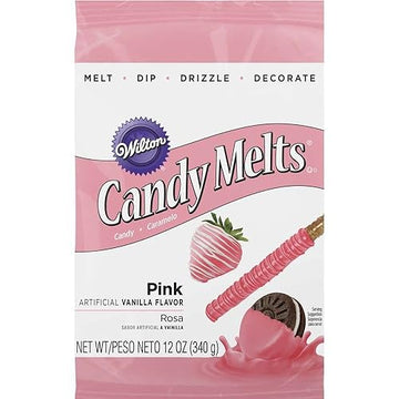 Wilton Pink Candy Melts Candy, 12 Oz