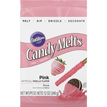 Wilton Pink Candy Melts Candy, 12 Oz