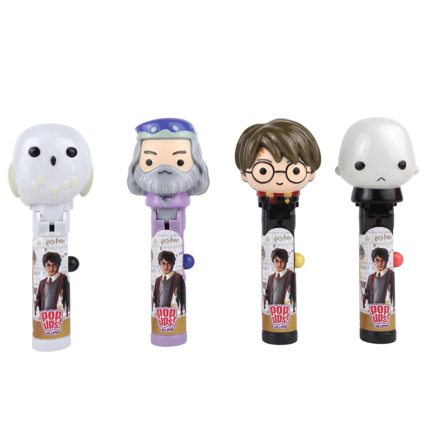 Imaginings 3 Limited Edition Harry Potter Pop Ups Gift Set, Individually Wrapped Suckers With Character Lollipop Holders, Strawberry Flavored, 2.82 Ounces