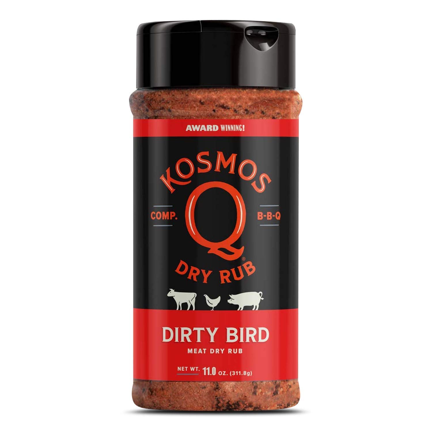 Kosmos Q Dirty Bird Bbq Rub | Savory Blend | Great On Ribs, Chicken, Pork, Steaks & Brisket | Best Barbecue Rub | Meat Seasoning
