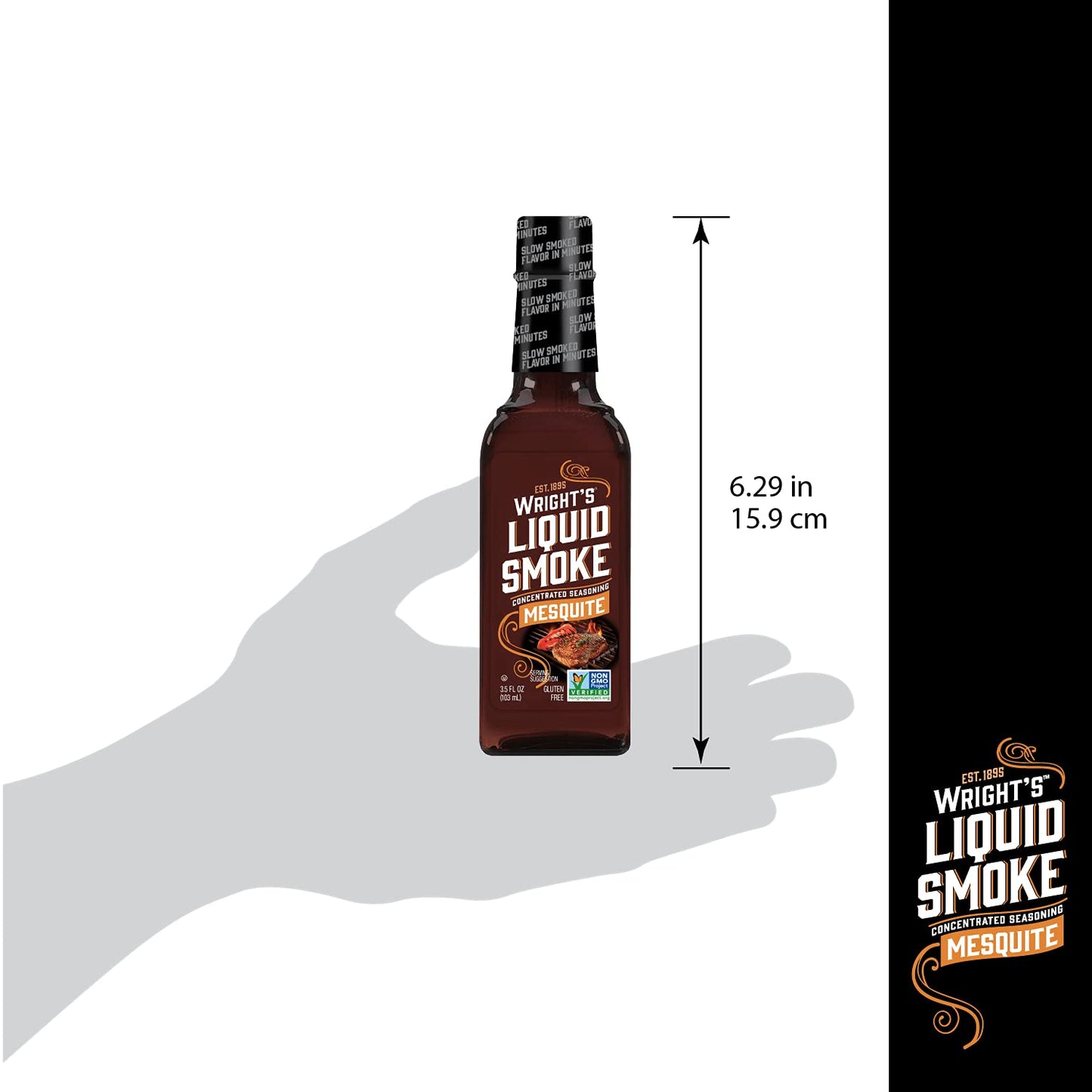Wright'S Liquid Smoke, Mesquite, 3.5 Ounce (Pack Of 12)