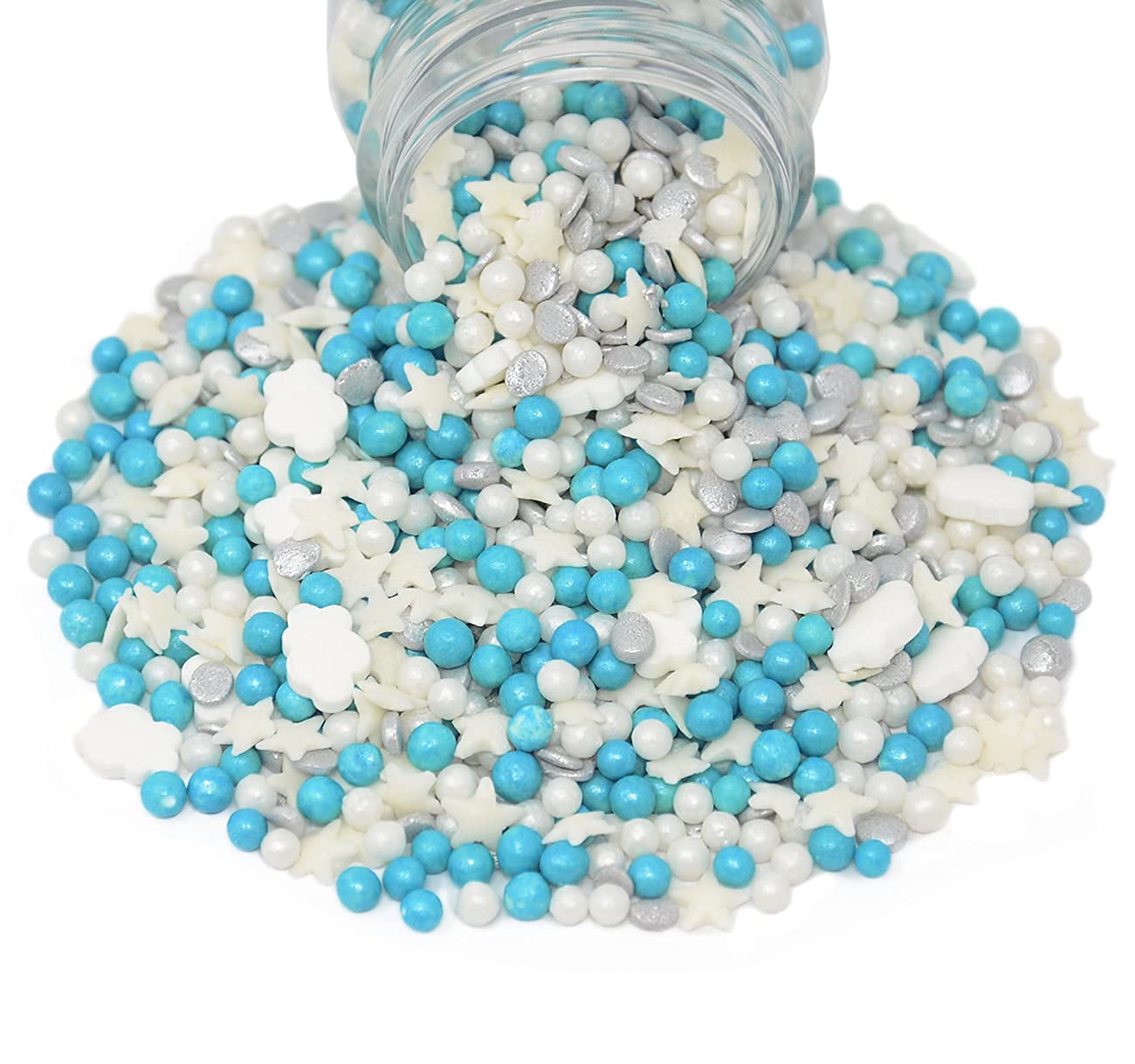 Mystic Sprinkles Baby Shower Sprinkle Mixes (Baby Boy Dreams Sprinkle Mix 3.7Oz)