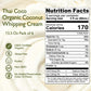Thai Coco - Organic Coconut Whipping Cream Dairy & Lactose Free - 13.5 Oz. 6 Pk
