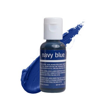 Chefmaster Liqua-Gel Food Coloring, Navy Blue, 0.7 Fl Oz, Professional-Grade Dye for Icing, Frosting, Fondant