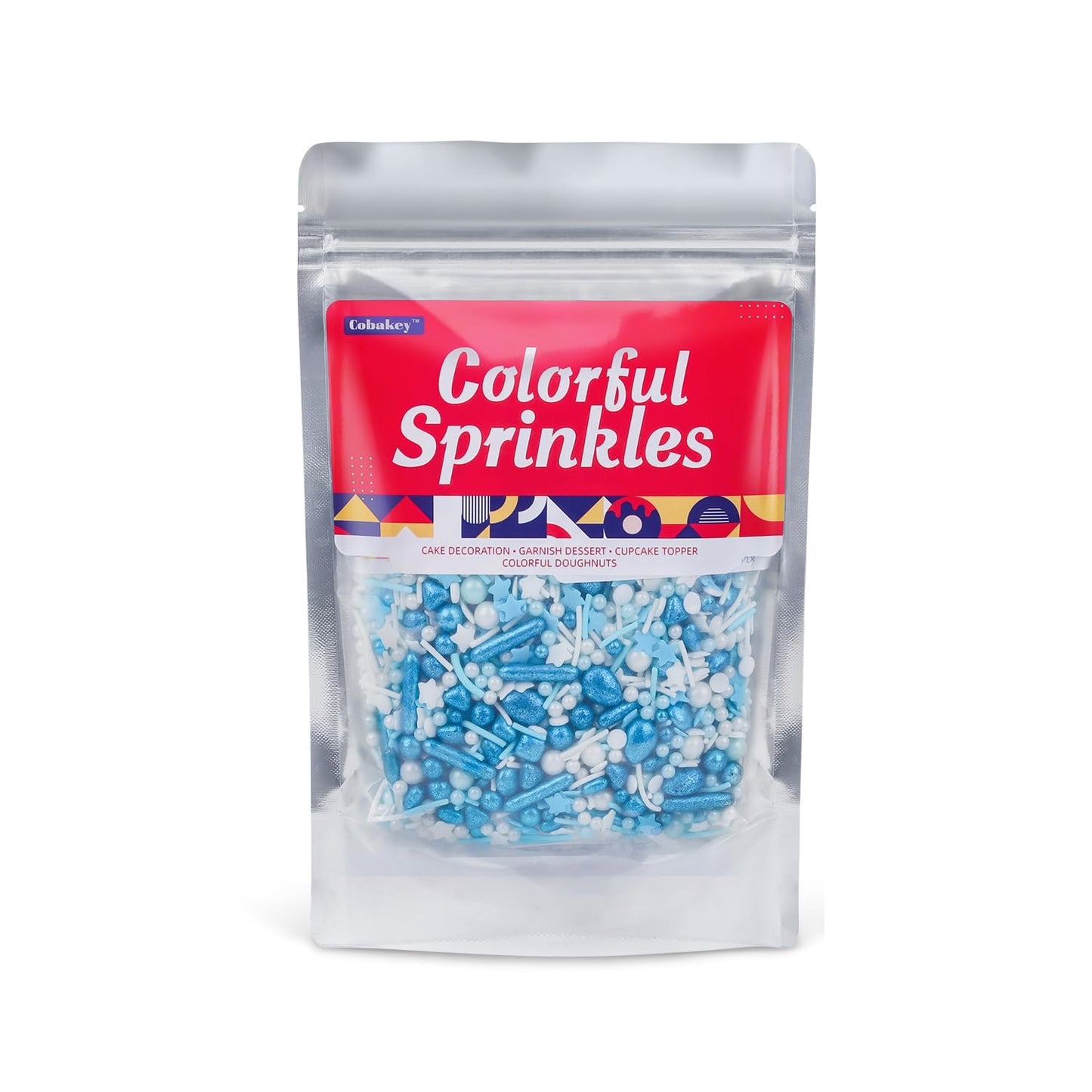 Blue Sprinkles For Cake Decorating 6Ounce - Sprinkles For Cupcakes Topper Cookie - Galaxy Sprinkles Mix Cake Decorations For Kid