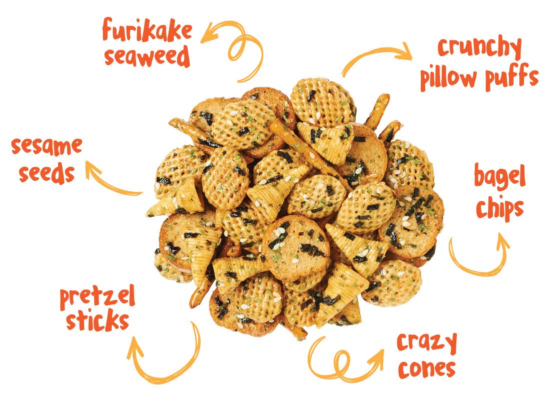 Loloyum Furikake Seaweed Snack Mix (Original, 6Oz X 2 Packs)