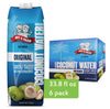 Amy & Brian Pure Coconut Water, Non-GMO, No Added Sugar, 1 Liter (Pack of 6)