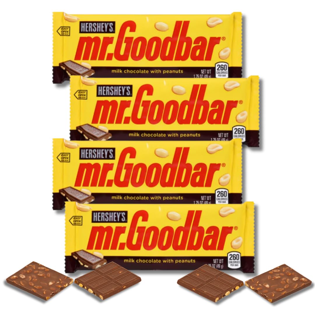 Classic Full Size Candy & Candy Bar Gift Packs By Lyza's Sweets & Treats (Pack of 4, Mr. Goodbar)