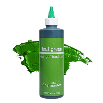 Chefmaster Leaf Green Liqua-Gel Food Coloring - Vibrant, Fade-Resistant Dye for Icing & Fondant - 10.5 oz