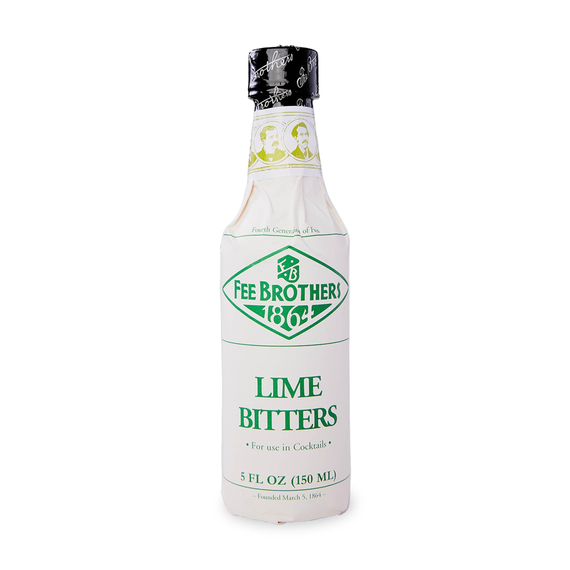 Fee Brothers Lime Cocktail Bitters, Aromatic Mixer, Gluten Free, Vegan, 5 fl oz, Model 830117