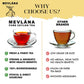 MEVLÂNA Pure Ceylon Tea Bags - Premium Hand-Picked Black Tea with Rich Aroma - 50 Count Teabags