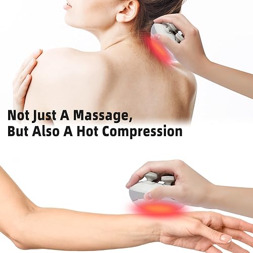 Mountrax 5 In 1 Electric Scalp Massager, Portable Heated Head Kneading 88 Massage Nodes, 2 Styles & 3 Speed Modes, Body For Deep