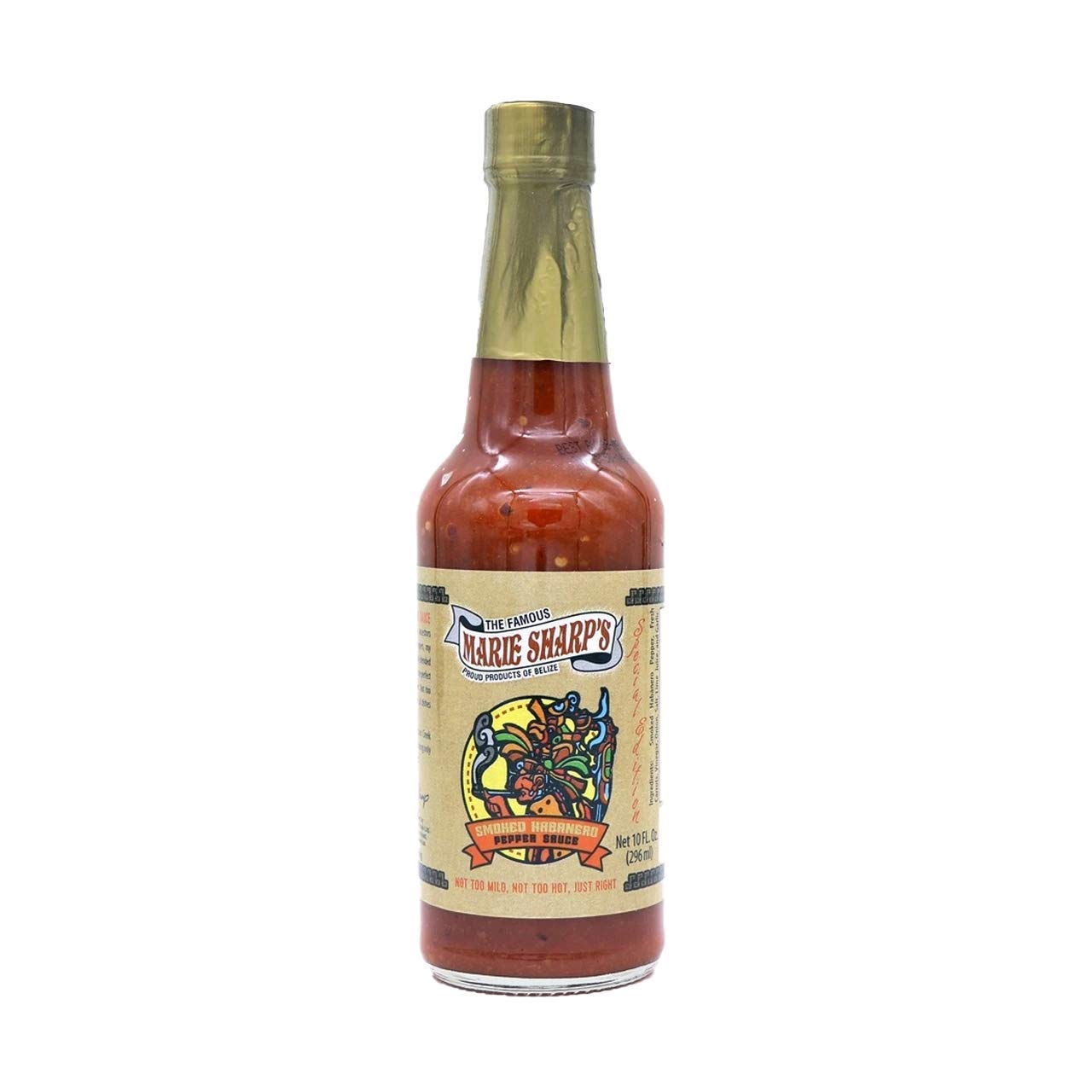 Marie Sharps Smoked Habanero Pepper Sauce - All-Natural, Gluten-Free - 10 oz