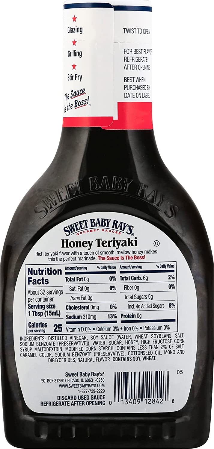 Sweet Baby Ray'S Teriyaki Sauce And Marinade, 16 Fl Oz (Pack Of 3)