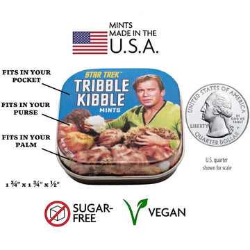 The Unemployed Philosophers Guild Star Trek Tribble Kibble Mints, 1 Tin, Net Wt .4Oz (12G)