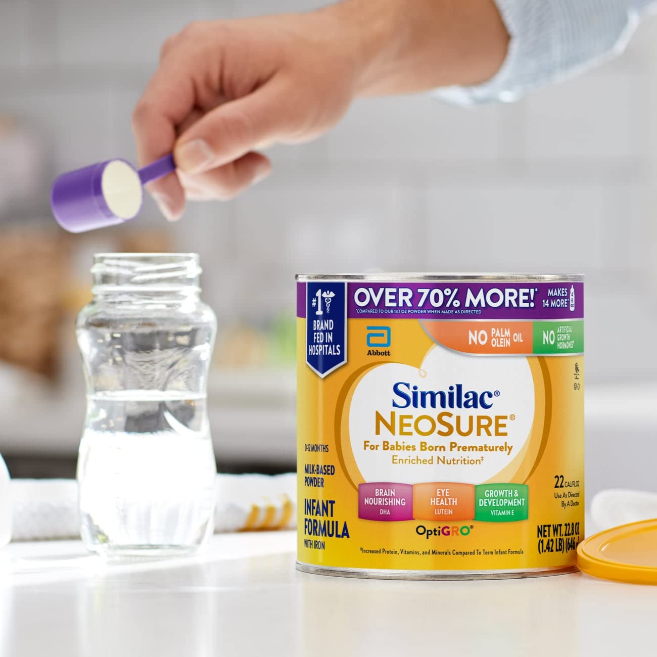 Similac Neosure Premature Post-Discharge Infant Formula, Powder Baby Formula, 22.8-Oz Value Can, Pack Of 4
