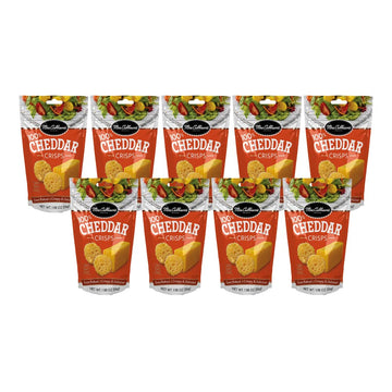 Mrs. Cubbison s Cheese Crisps - 100% Real Cheese, Keto Friendly, Great for Snacking and Salad Topper - Cheddar Flavor, 1.98 Oun