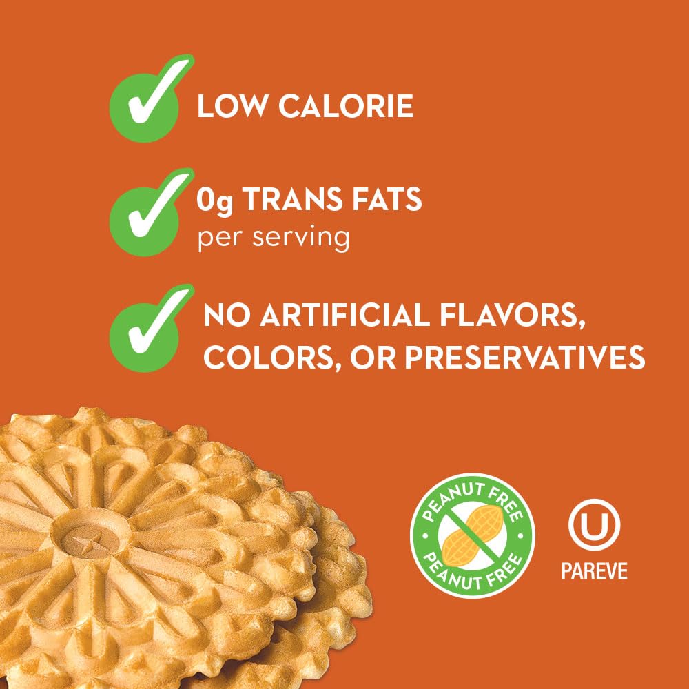 Reko Pizzelle Authentic Italian Style Waffle Cookie, Pumpkin Spice, 7 Ounce (Pack of 1)