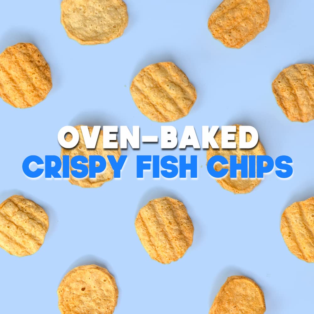 MURGERBON Baked Fish Snack, Seafood Chips, 5.3oz (150g), Oven Baked Filefish Fillet, Perfect for Sharing