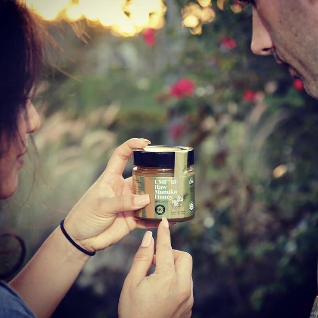 Center Of Paradise Raw Manuka Honey Certified Umf 15+ | Mgo 510+ (250G / 8.8Oz) Glass Jar - Pure & Natural Manuka Honey New Zealand For Daily Immune Support And Wellness - Non Gmo & Unpasteurized