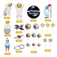 22 Pcs Space Cake Topper,Outer Space Cupcake Toppers Astronaut Figurine Decorations Birthday Space Themed Party Supplies Planet