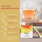 TEA NOW Mango Peach Green Tea Infusion - Caffeinated Organic Herbal Tea Bags, Pack of 50, Ceylon Teas for Hot Brew