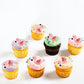 Keaziu 40 Pack Edible Flamingo Cupcake Toppers Summer Theme, Pink, 2 x 0.05 inches, Perfect for Baby Shower and Birthday Parties