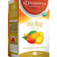 Davidson'S Organics, Lemon Mango, 25-Count Tea Bags, Pack Of 6