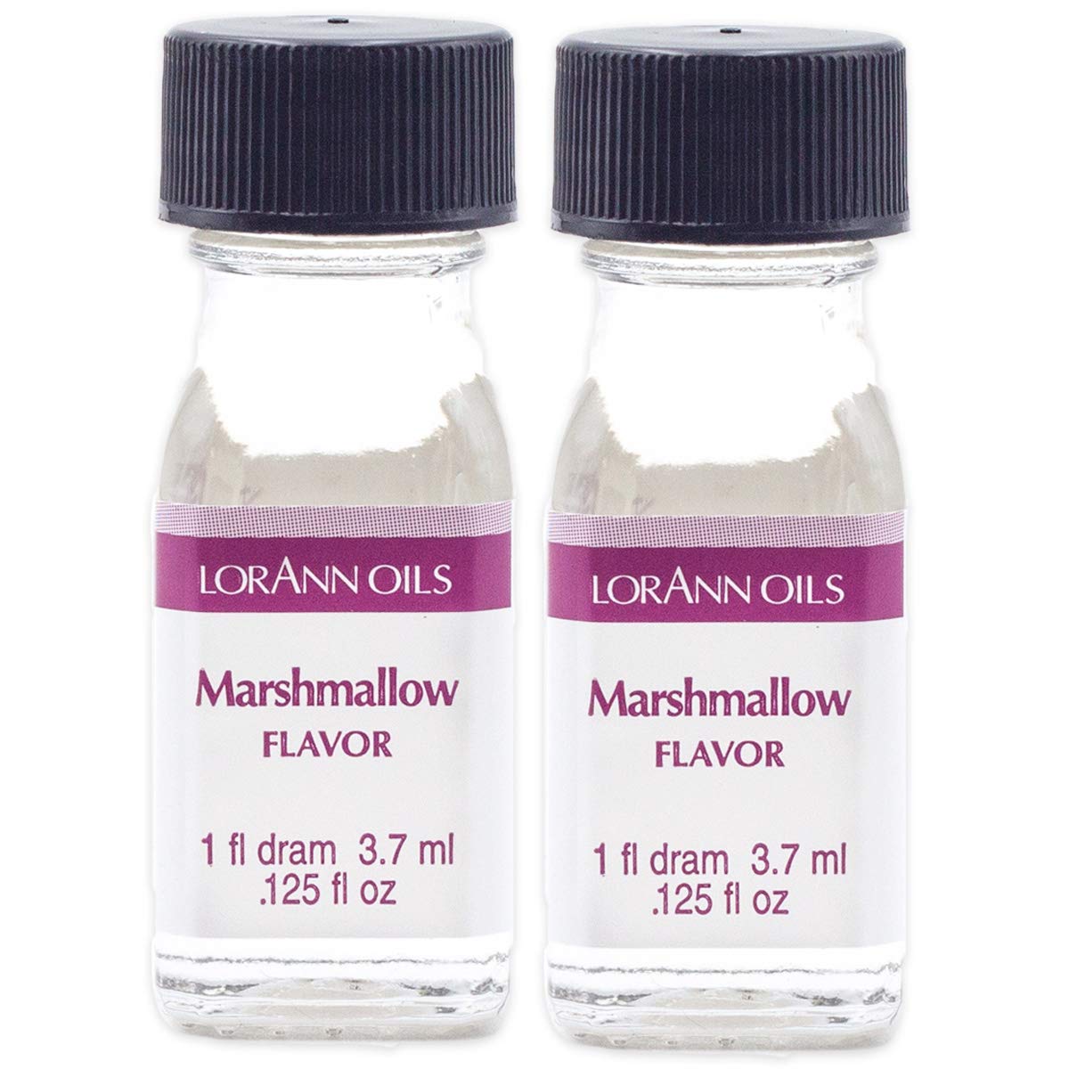 Lorann Marshmallow Ss Flavor, 1 Dram Bottle (.0125 Fl Oz - 3.7Ml - 1 Teaspoon) - 2 Pack