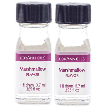Lorann Marshmallow Ss Flavor, 1 Dram Bottle (.0125 Fl Oz - 3.7Ml - 1 Teaspoon) - 2 Pack
