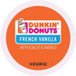 Dunkin ' Donuts 2519292 French Vanilla Coffee K-Cup Pods Medium Roast 24/Box (400847)
