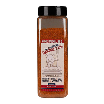 Pork Barrel BBQ All American Seasoning & Rub, 22 oz, Model 12001