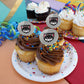 Western Oregon University Secondary Logo Cupcake Picks Toppers Decoration Set Of 6