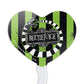 GRAPHICS & MORE Cupcake Picks Set of 6, Beetlejuice Heart Decoration, Multi, 1.6x3.2 inches, Model CUPCAKE.HEART.WBGAM015