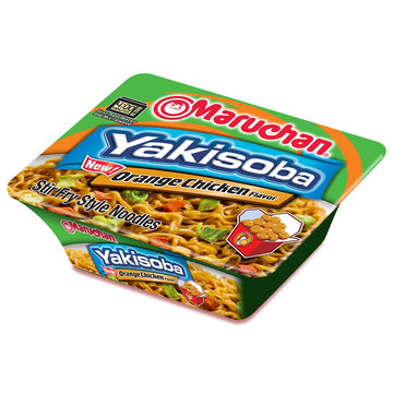 Maruchan Yakisoba Orange Chicken, Japanese Instant Ramen Noodles, 4.23 Oz, 8 Count
