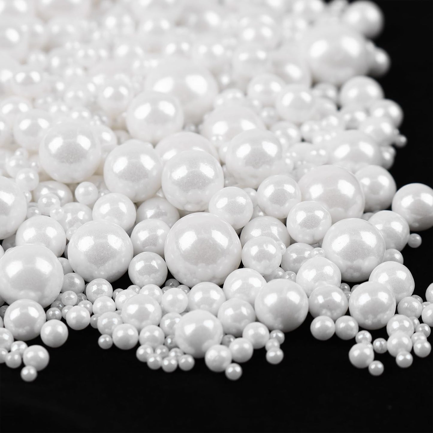 White Pearls Sprinkles For Cake Decorating 3.5 Ounces, Edible Sugar Candy Cupcake Topper, Cookies, Ice Cream Toppings Cake Decor