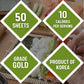 Premium Sushi Nori, GOLD GRADE, Crispy Roasted Seaweed (50 Full Sheets), All Natural, Vegan, Rolls, Sushi, Onigiri, Korean Gimba